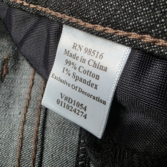 Coldwater Creek Embroidered Western Dark Wash Jeans, Size 12 - Picture 8 of 8